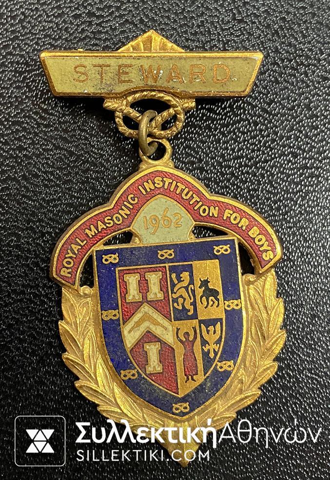 Masonic Medal England 1962