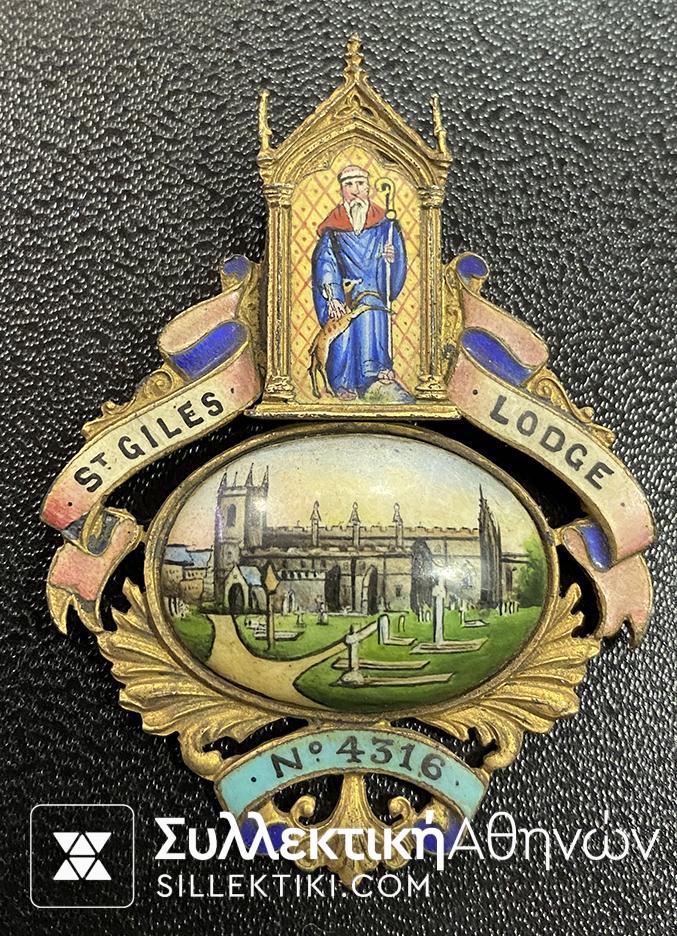 Masonic Medal St. Giles RARE