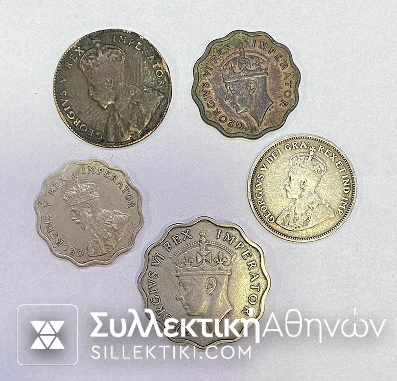 CYPRUS Lot of 5 old Coins