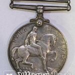 ΑΓΓΛΙΑ Ασημένιο Μετάλλιο 1914-1918 Πρώτου Παγκοσμίου Πολέμου με τον Γεώργιο