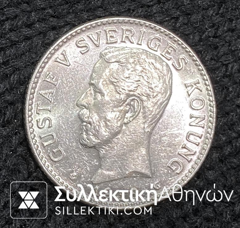 SWEDEN 2 Kroner 1938 BU