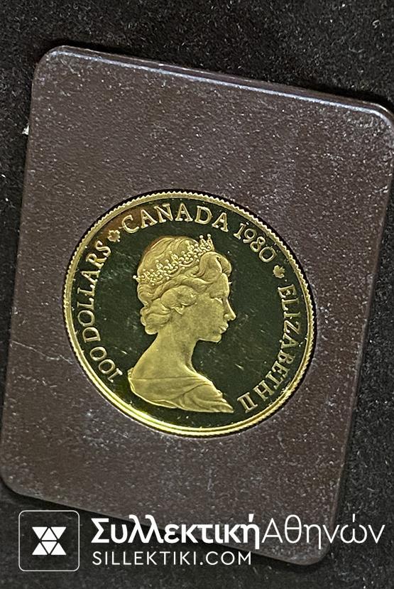 ΚΑΝΑΔΑΣ 100 Δολλάριο 1979 Χρυσό στο κουτί του