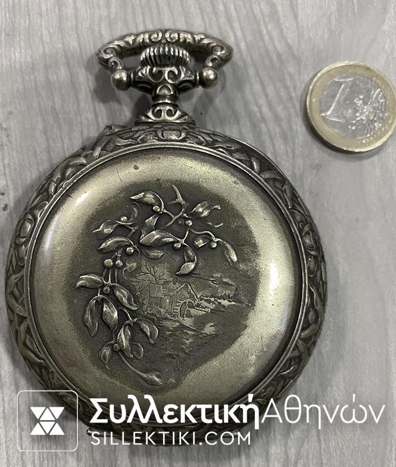 Ρολόι τσέπης OBRA Πολύ μεγάλη διάσταση σκαλιστό