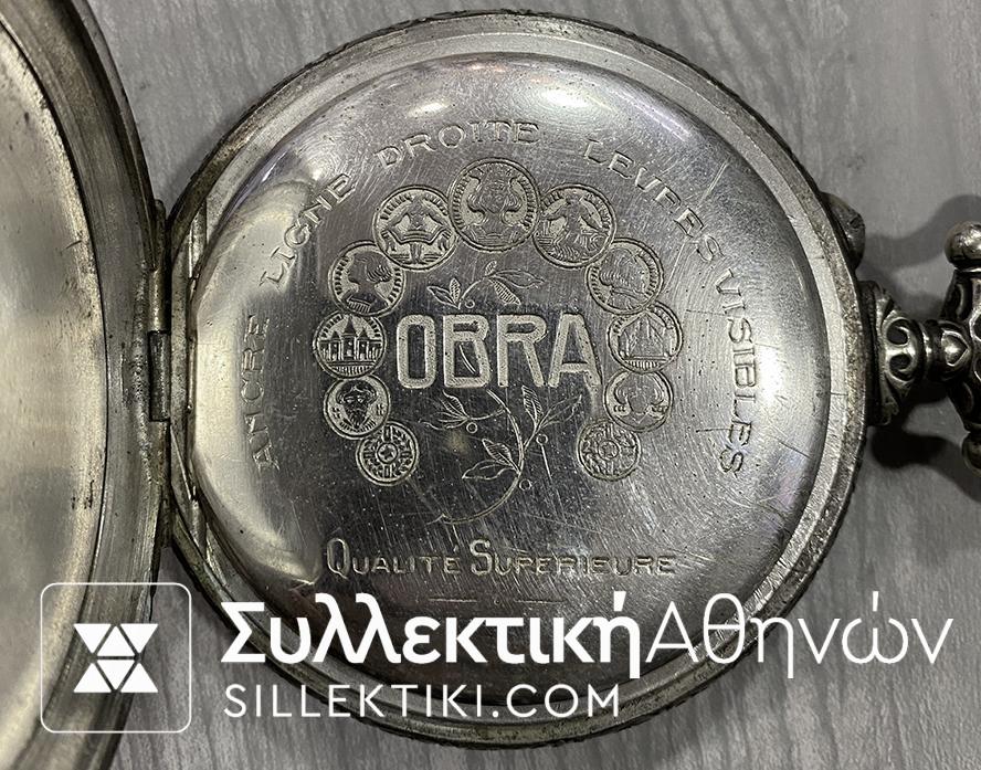 Ρολόι τσέπης OBRA Πολύ μεγάλη διάσταση σκαλιστό