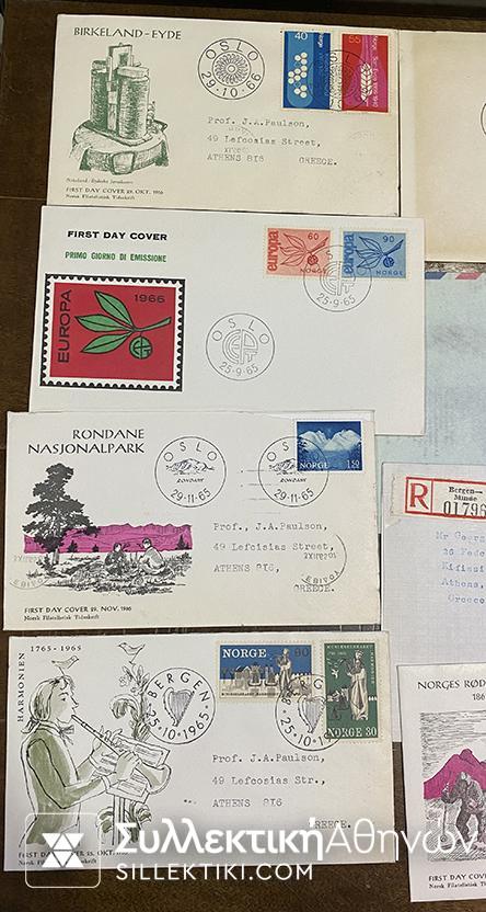 ΝΟΡΒΗΓΙΑ 20 FDC Ελληνικού ενδιαφέροντος