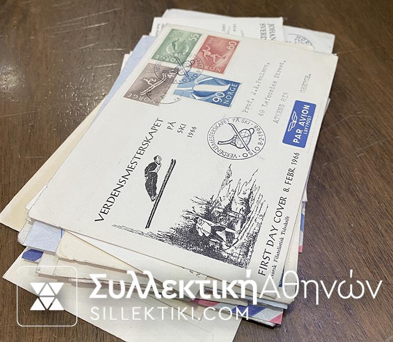 ΝΟΡΒΗΓΙΑ 20 FDC Ελληνικού ενδιαφέροντος