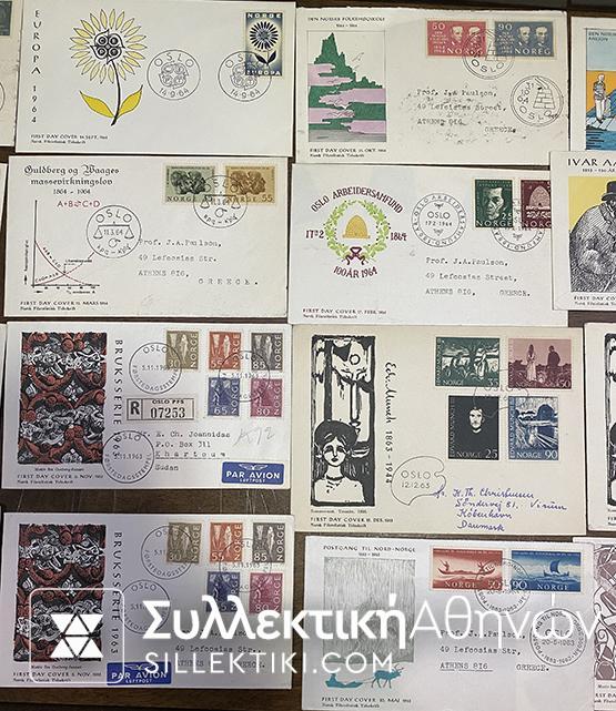 ΝΟΡΒΗΓΙΑ 20 FDC Ελληνικού ενδιαφέροντος