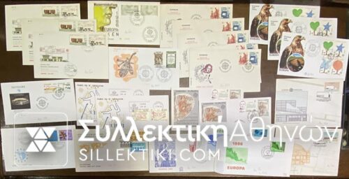 EUROPA 25 FDC Various Countries