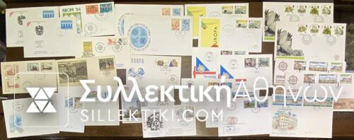 EUROPA 25 FDC Various Countries