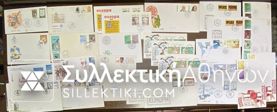 EUROPA 25 FDC Various Countries