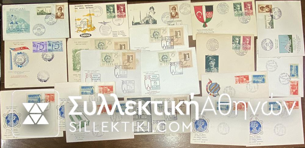 TURKEY 20 FDC / Commemorative Stamps