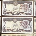 CYPRUS Collection of 14 Different Notes of 1 Pound XF to AU