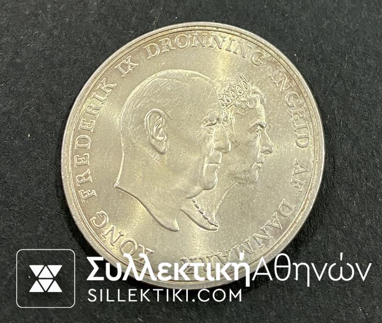 DENMARK 5 Kroner 1960 UNC