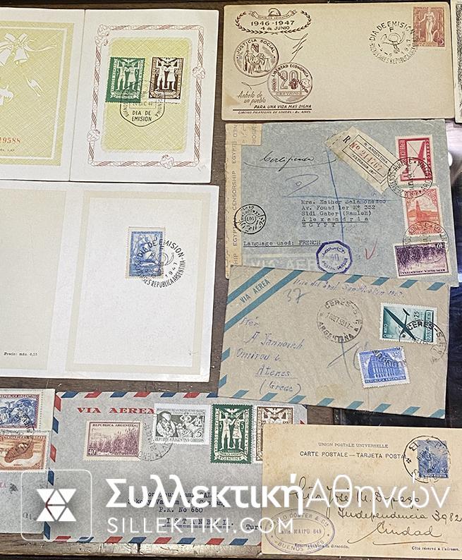 ΑΡΓΕΝΤΙΝΗ 25 Κάρτες και Φάκελοι ΠΑΛΙΟΙ