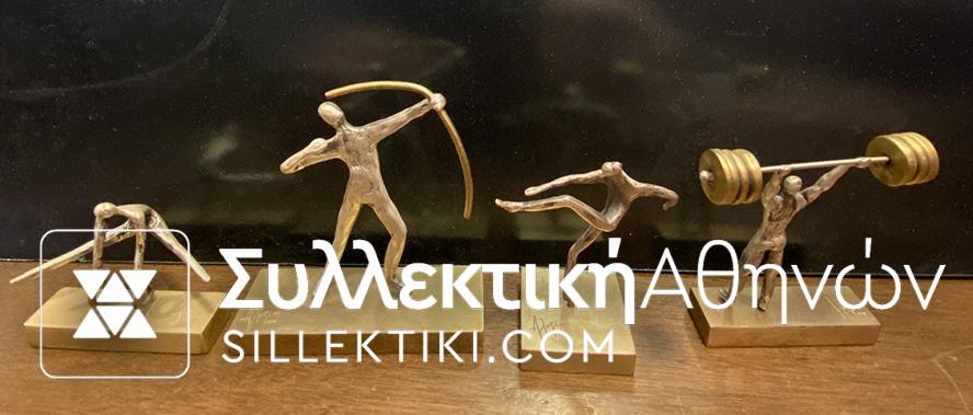 "ΤΕΧΝΗ ΚΑΙ ΑΘΗΛΤΕΣ" Συλλογή με 20 ασημένια αγαλματίδια με αθλήματα της Mailink