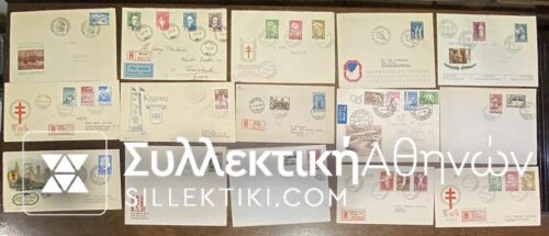 FINLAND 14 FDC 50s 60s