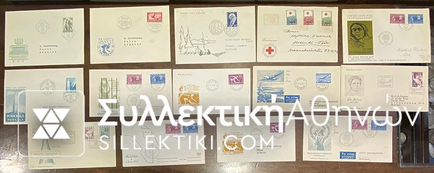 FINLAND 14 FDC 50s 60s