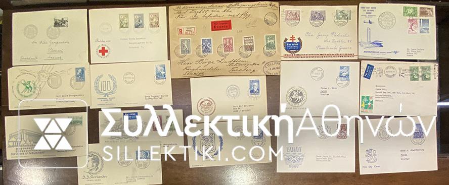 FINLAND 15 FDC 50s 60s