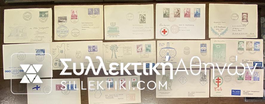 FINLAND 14 FDC 50s 60s