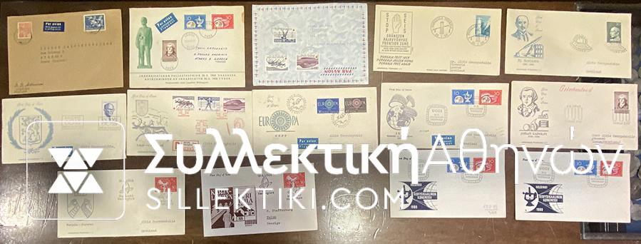 FINLAND 14 FDC 50s 60s