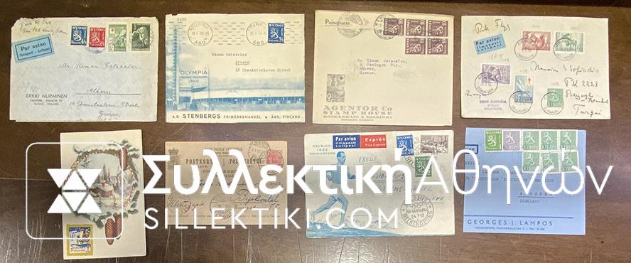 FINLANC 9 Old Covers and Postacards