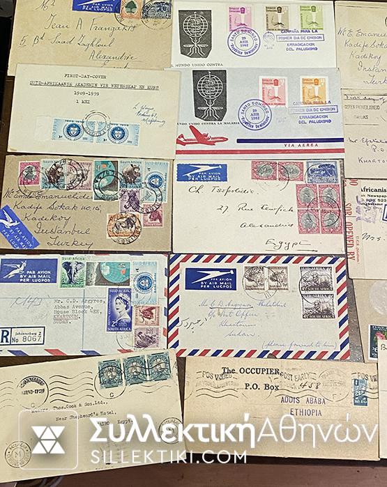 24 Φάκελοι από διάφορες χώρες της ΑΦΡΙΚΗΣ