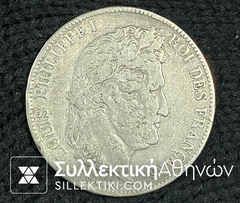 FRANCE 5 Franc 1835 VF