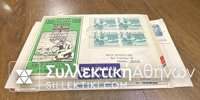 ΚΑΝΑΔΑΣ 23 FDC 1957/60
