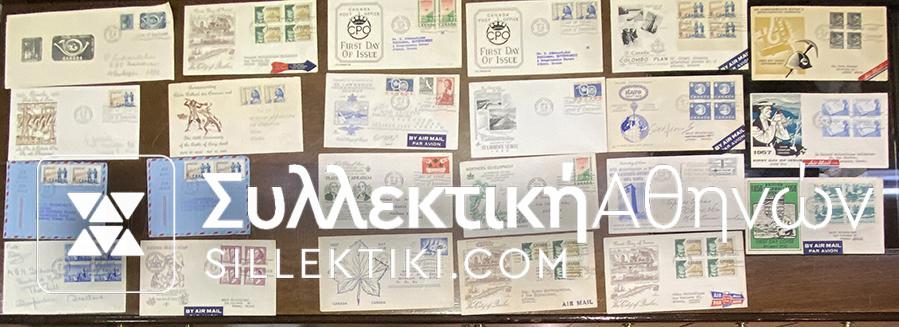 CANADA 23 FDC 1957/1960