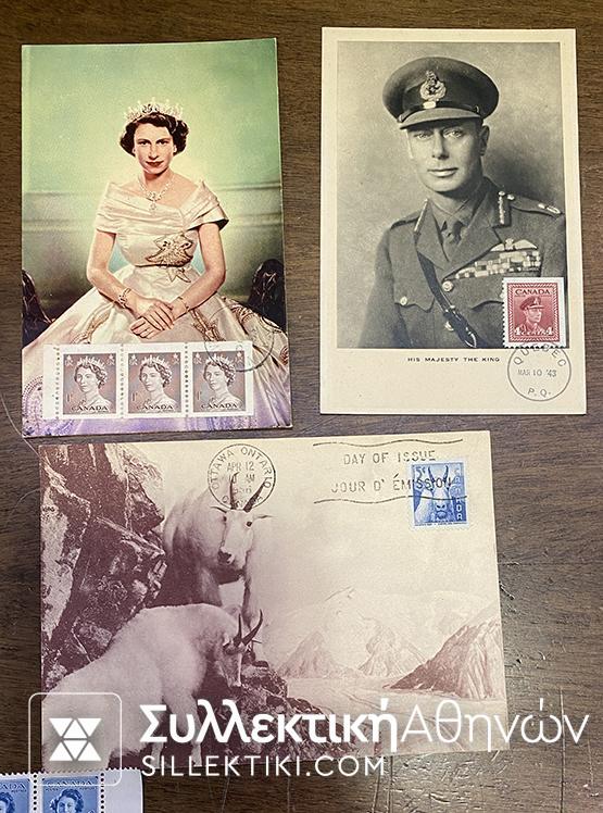 ΚΑΝΑΔΑΣ 8 Κάρτες Μάξιμα και 40 τεμάχια των 4 Σεντς Ελισάβετ