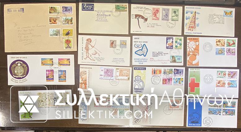 PAPUA NEA GUINEA 12 Fdc/COVERS