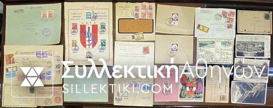 AUSTRIA 20 Covers/ cards etc