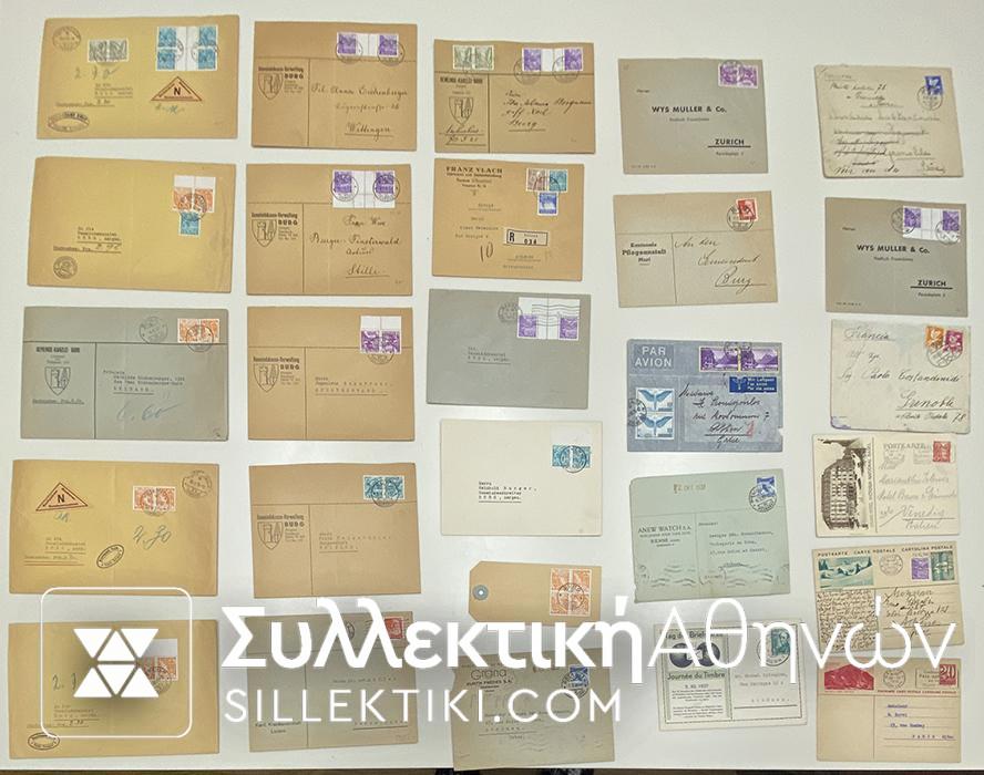 SWITTZERLAND 26 Covers/ Cards with many tete l.