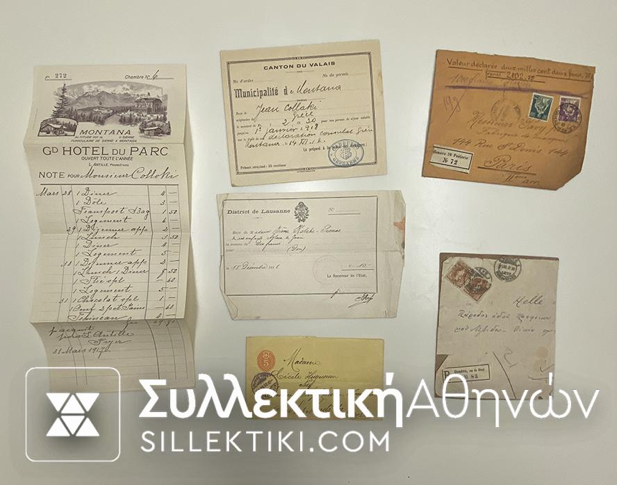 SWITZERLAD lot of rare Documents 1897-1918