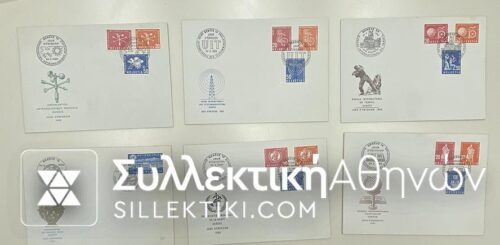 SWITZERLAND 6 Different FDC UN