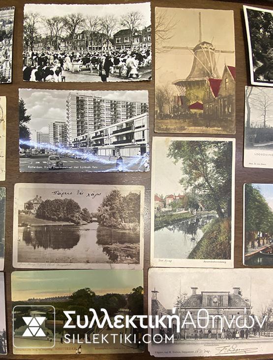 ΟΛΛΑΝΔΙΑ 22 Καρτ ποσταλ οι περισσότερες ταχυδρομημένες πολλές παλιές