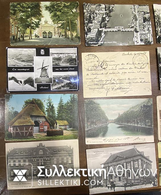 ΟΛΛΑΝΔΙΑ 22 Καρτ ποσταλ οι περισσότερες ταχυδρομημένες πολλές παλιές