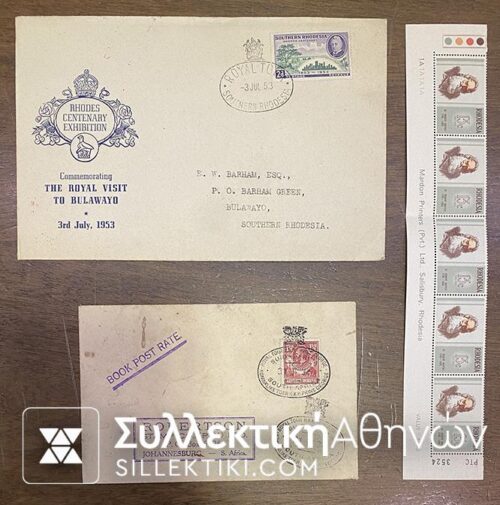 RHODESIA 2 Old Covers 1934/63 +stamps **