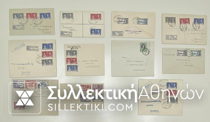 CYPRUS 11 FDC English period