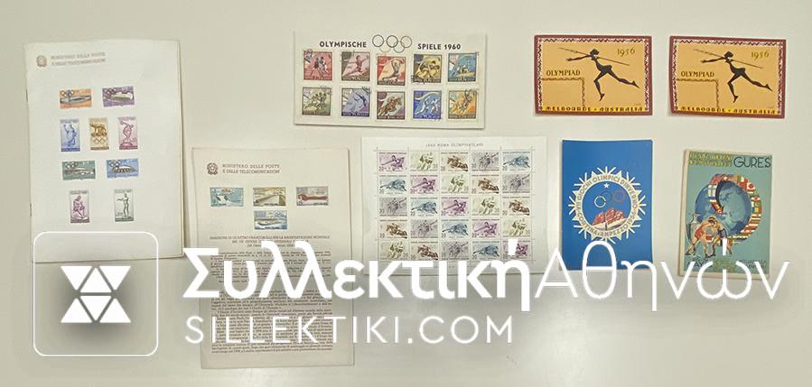 Several documents with Olympic Games etc