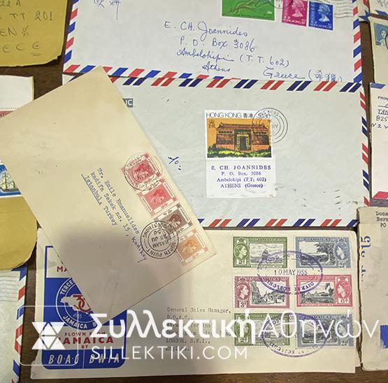 ΑΓΓΛΙΚΕΣ ΑΠΟΙΚΙΕΣ Συλλογή 20 Φάκελα, κάρτες , ταχυδρομημένα μεταξύ 1930-1980