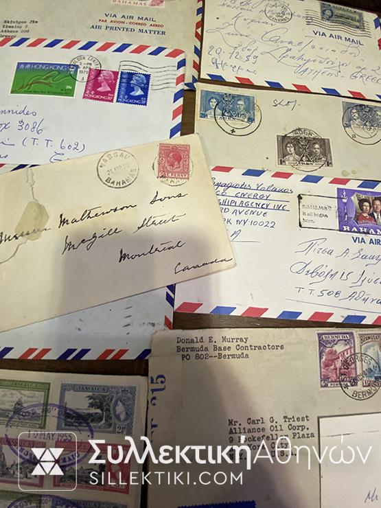 ΑΓΓΛΙΚΕΣ ΑΠΟΙΚΙΕΣ Συλλογή 20 Φάκελα, κάρτες , ταχυδρομημένα μεταξύ 1930-1980