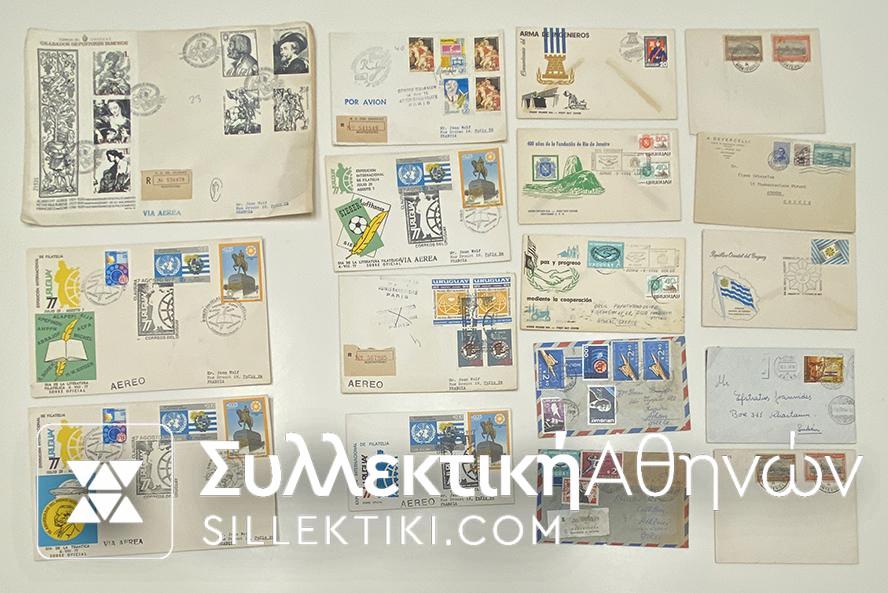 URUGUAY 17 Covers some FDC and Cards