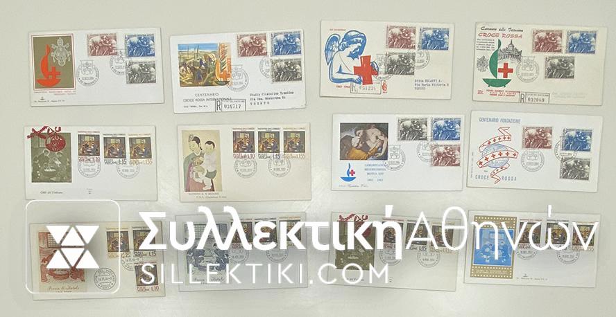 VATICAN FDC 22/9/1964 (X6)