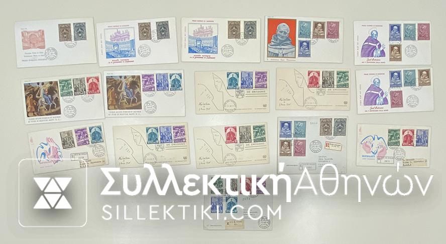 VATICAN FDC 29/2/1960 (X3)