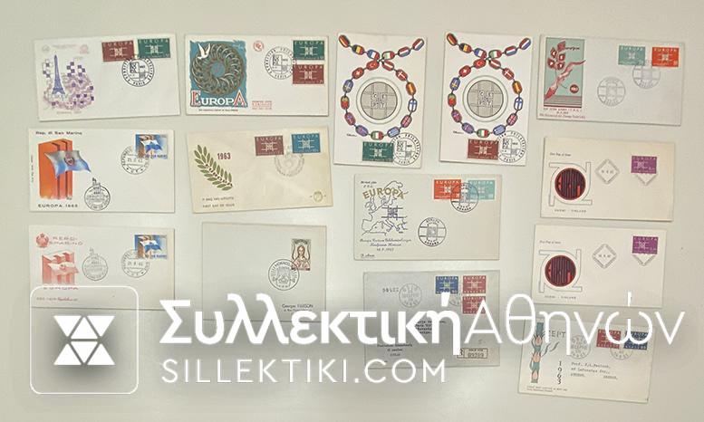 EUROPA 14 FDC 1963 4 FRANCE