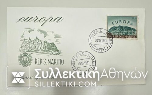 EUROPA S. MARINO 1962 FDC