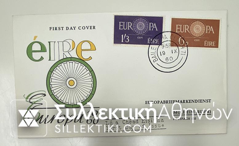 EUROPA 1960 IRELAND FDC (CATALOGUE 50 EURO)