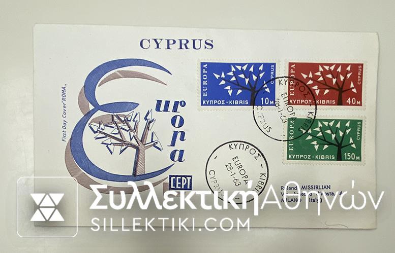 EUROPA CYPRUS 1962 FDC