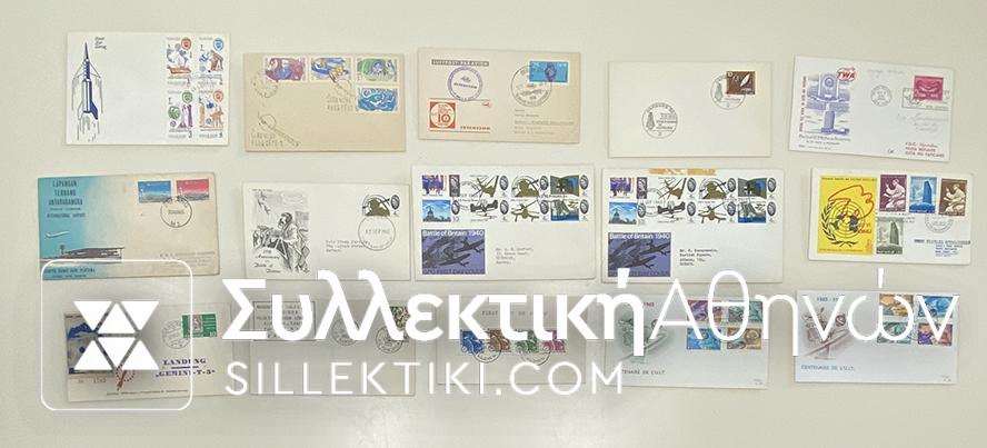 15 Envelopes AIR First Flights from several countries